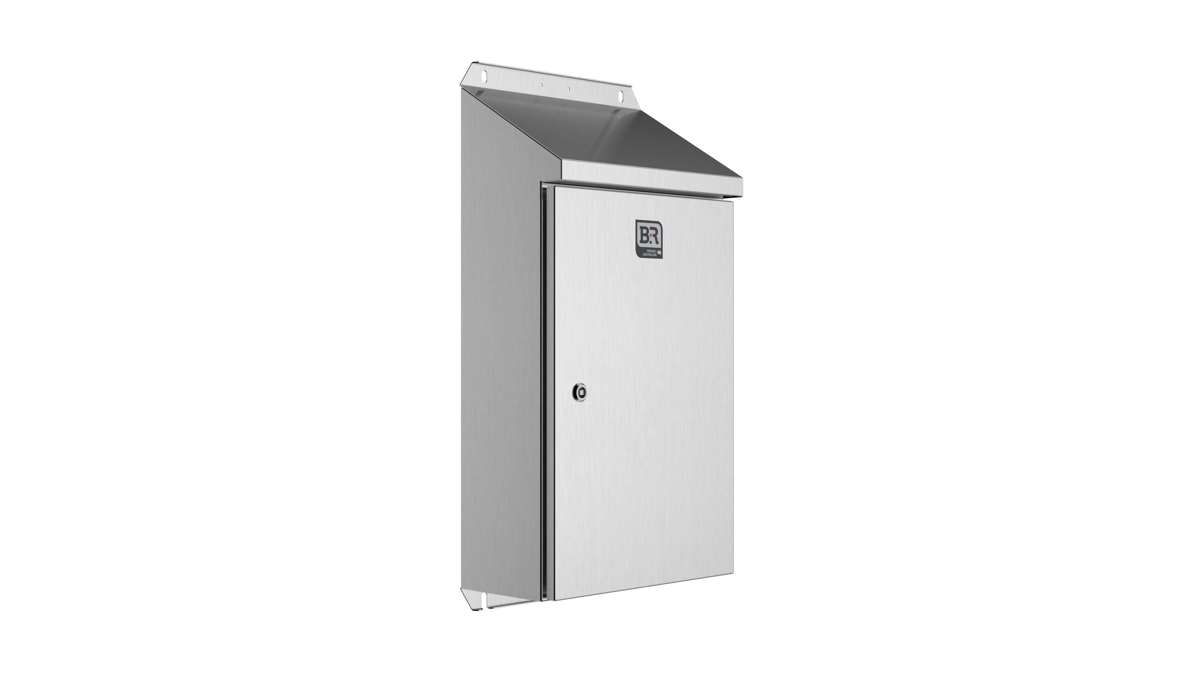 Enclosure - Incline SR - 835Hx400Wx200D - Stainless Steel - SR06042/S