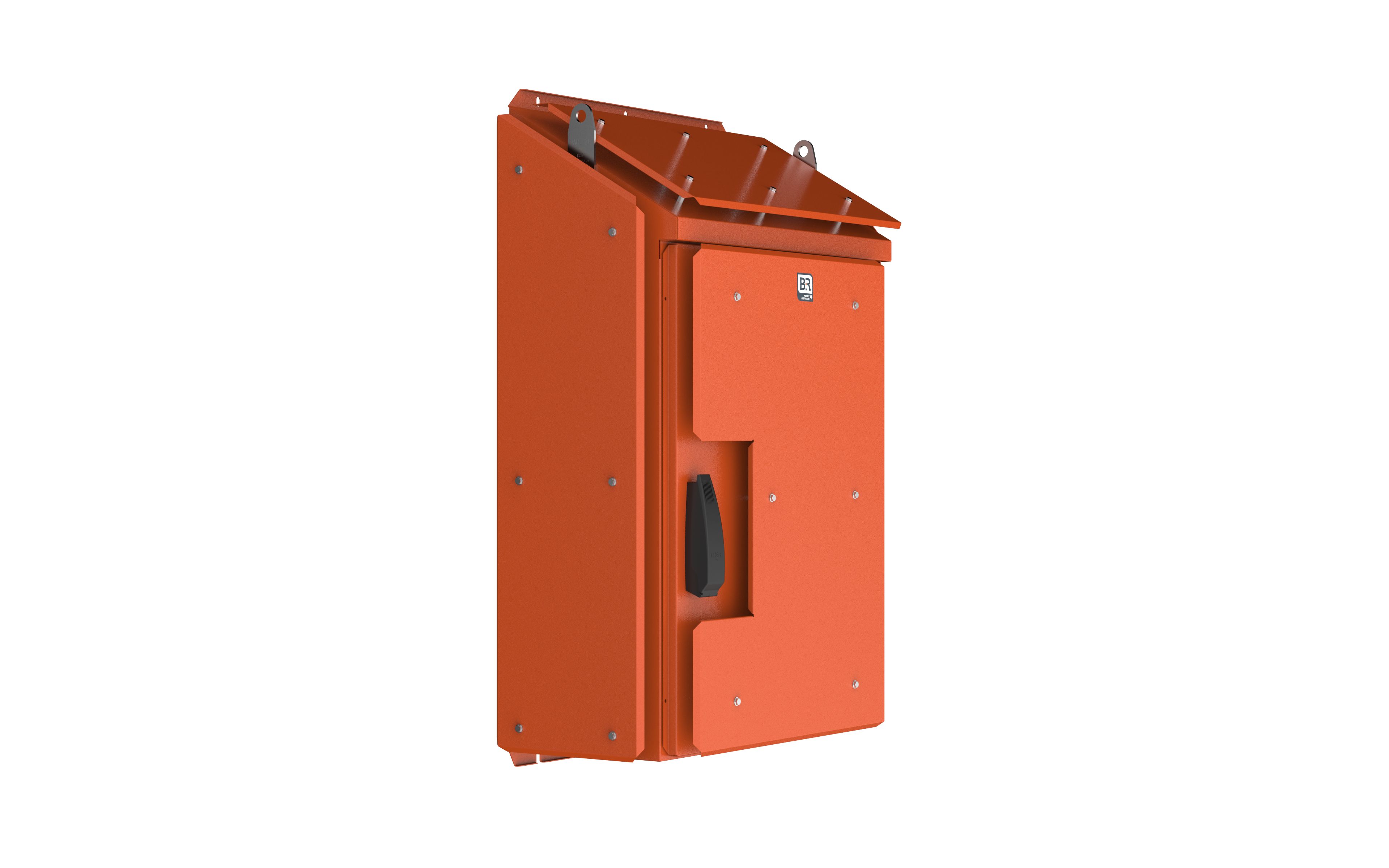Enclosure - Pilbara SP with sunshade - 1365Hx800Wx400D - Stainless Steel, X15 Orange - SP100840/SRO/SK