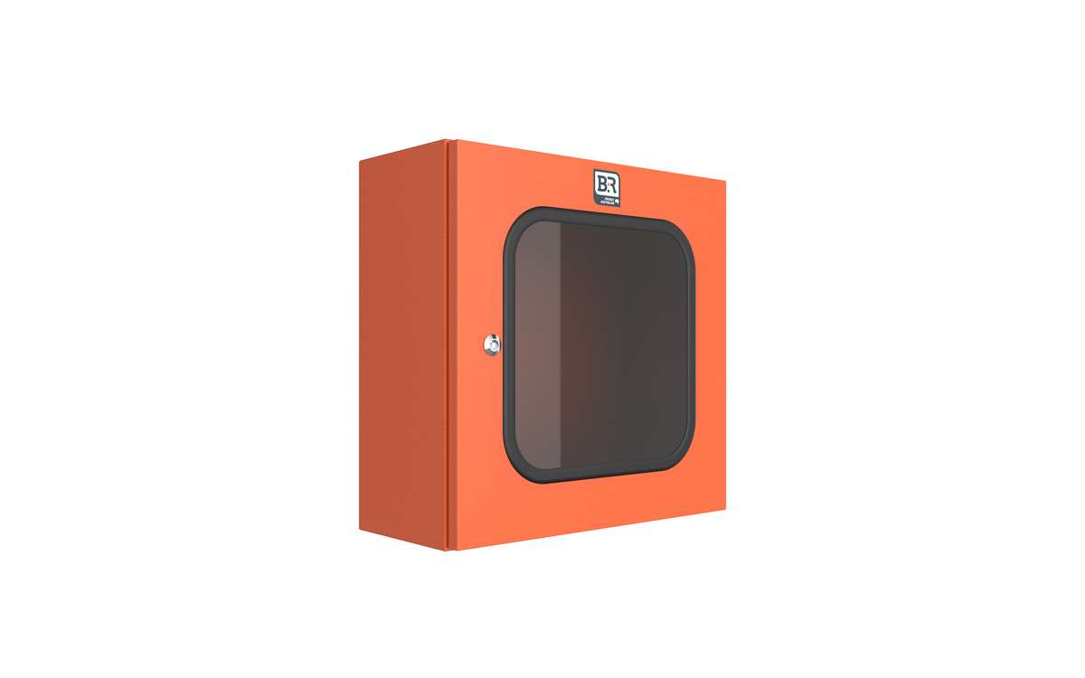 Enclosure - Monarch IP, Window Door - 600Hx600Wx270D - Steel, X15 Orange - IP21212/RO/WG