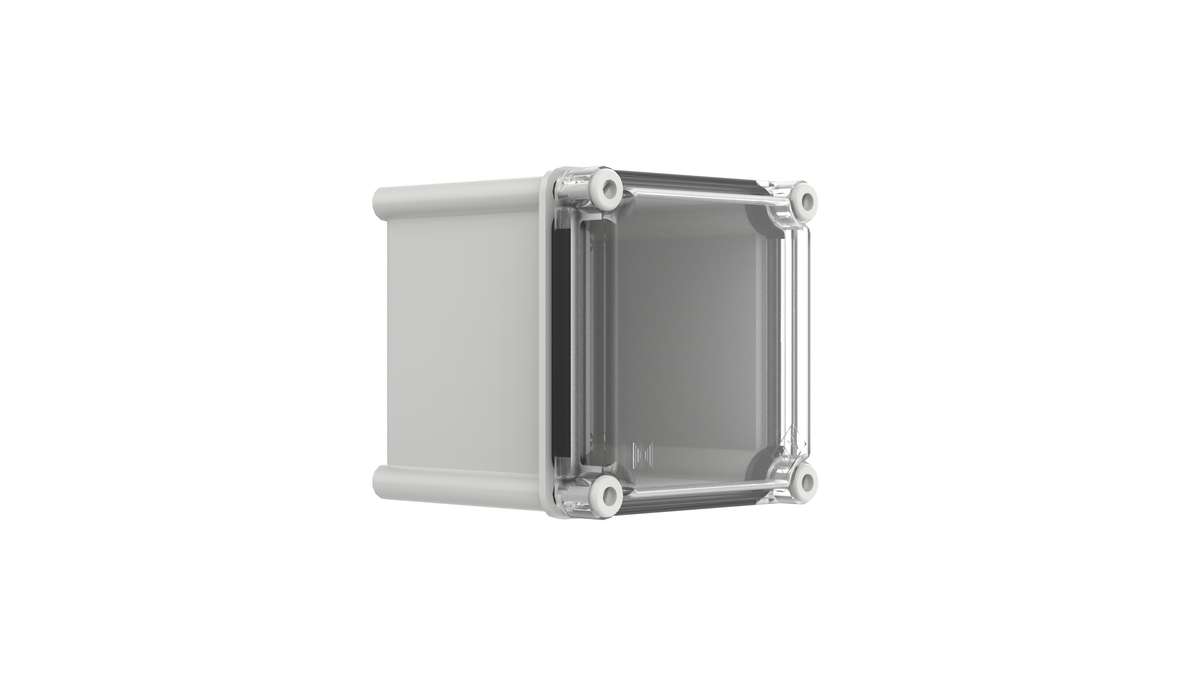 Enclosure - Polynova PC, transparent lid - 135Hx135Wx130D - Plastic - PC131313T