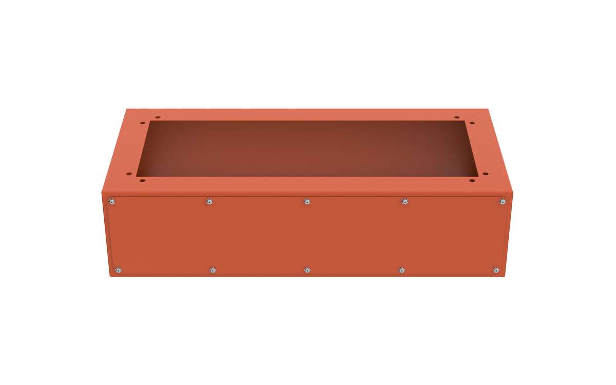 Accessory - Access Plinth for floor mounting Monarch IP 600Wx400D enclosures - steel, X15 Orange - IPPH214/RO