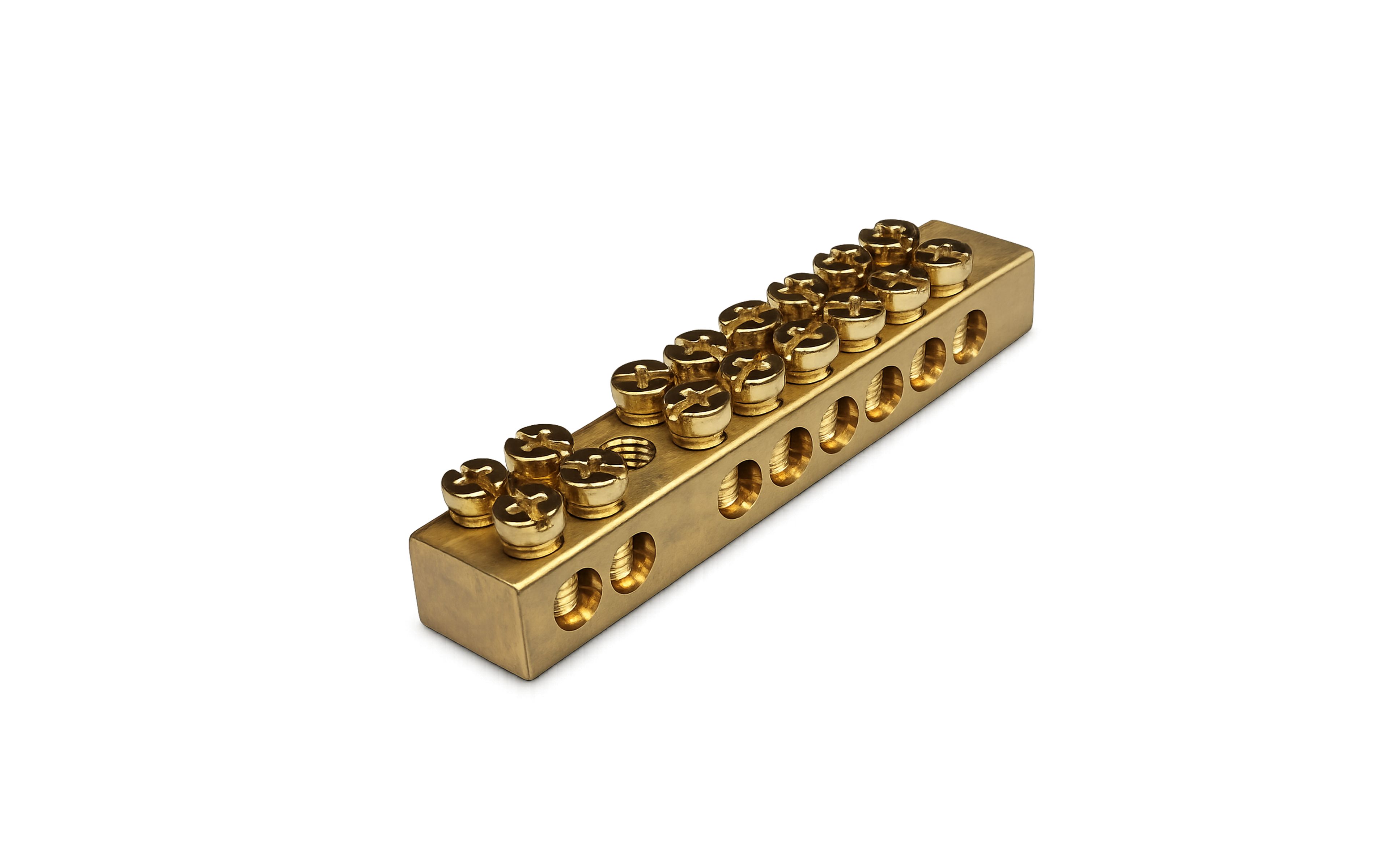 Accessory - Uncovered Links - 8 tunnels, 90 Amps, 16mm2 max cable size - No studs - LK90A8