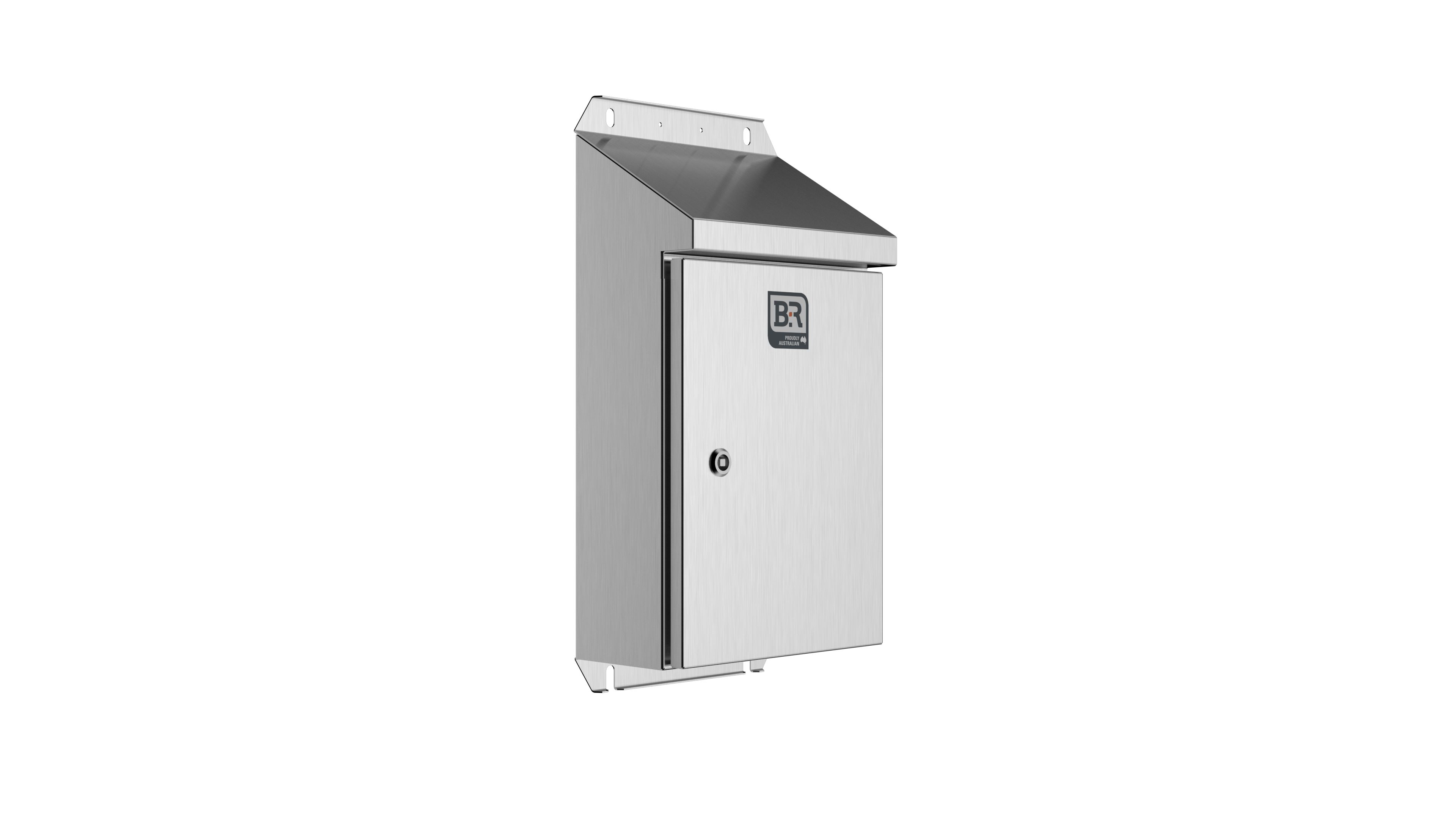 Enclosure - Incline SR - 610Hx300Wx150D - Stainless Steel - SR04031/S