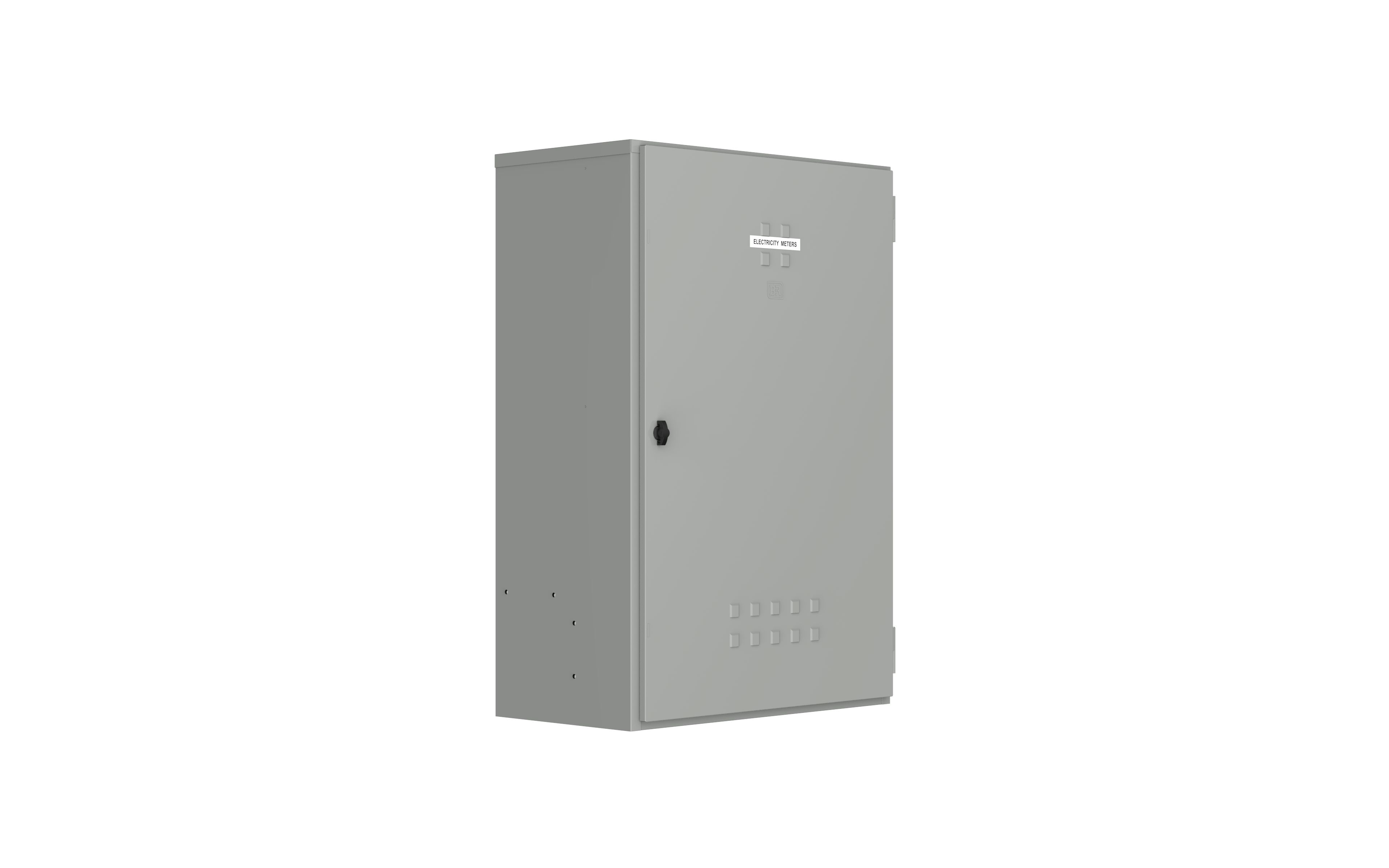 Group Metering Enclosure - Victoria - Pre-wired - 1200Hx800Wx440D - 7 tenancies (single phase) - GMPV07