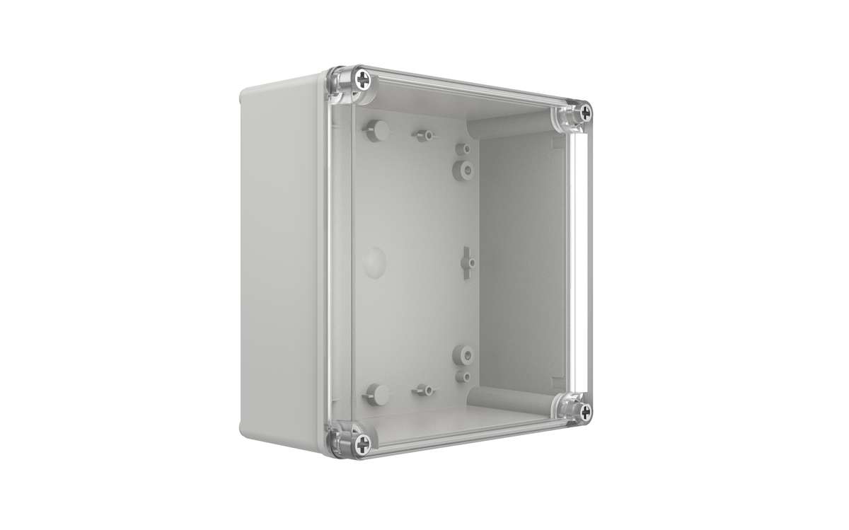 Enclosure - Polynova PS, transparent lid - 200Hx200Wx95D - Plastic - PS202009T