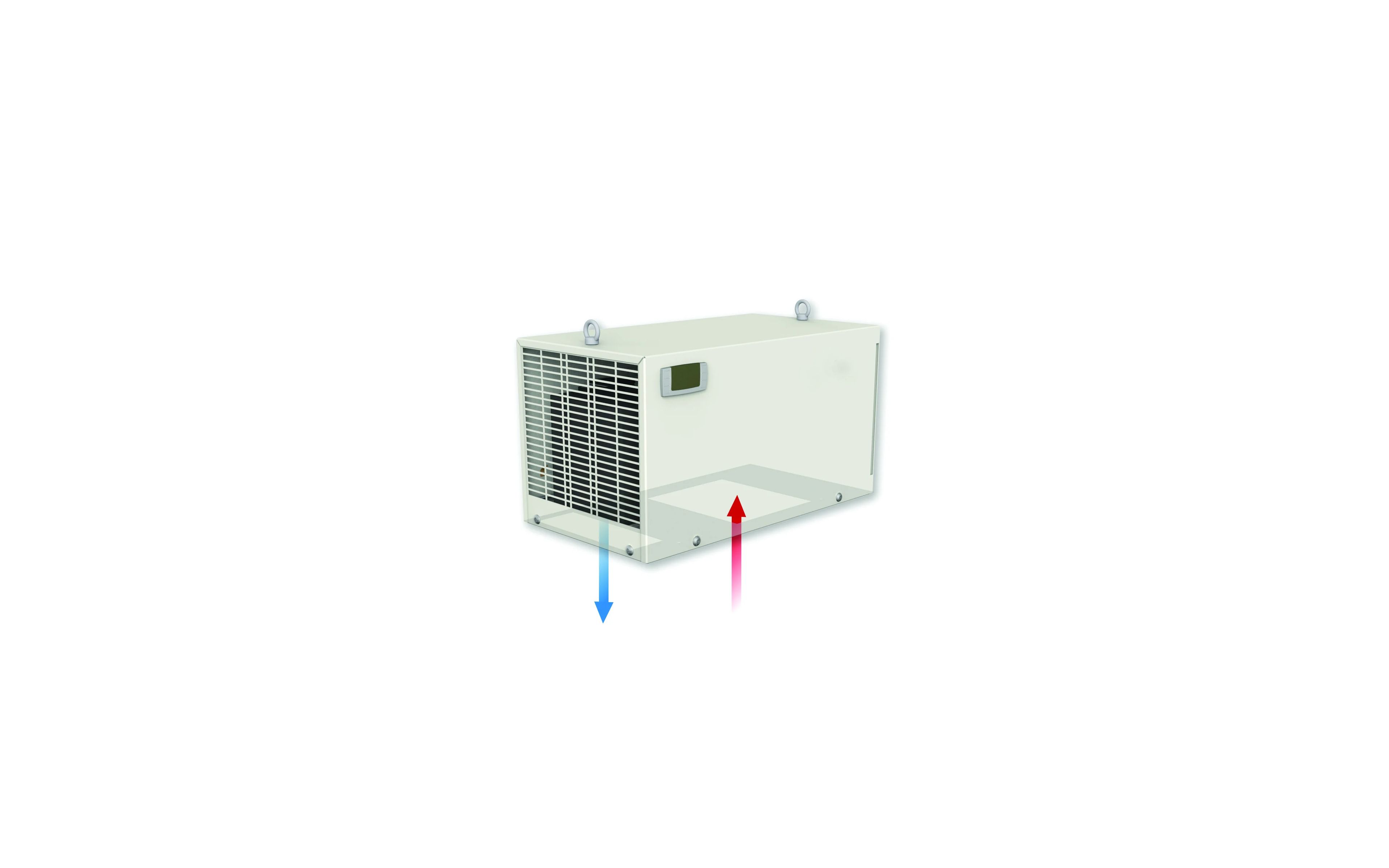 Roof Mounted Air Conditioner, 260H x 481W x 259D, 230V AC 1ph, 410W Cooling - TX-DEK04BT0B