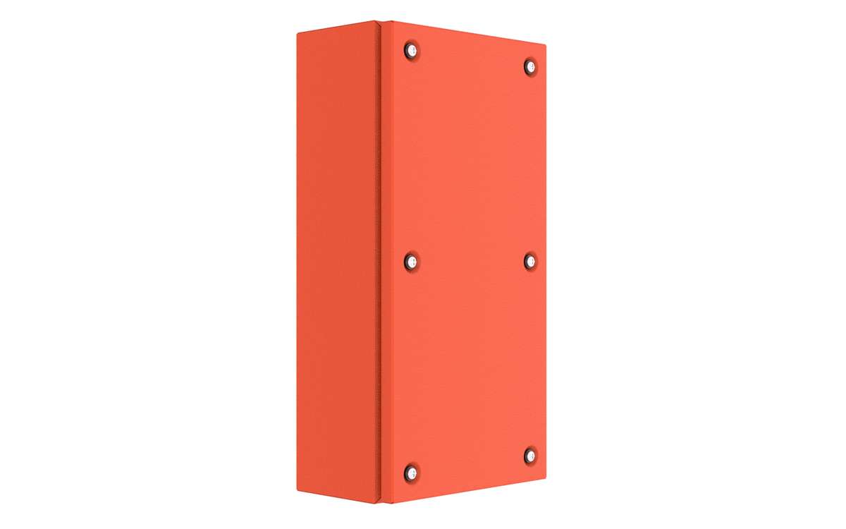 Enclosures - Connector TE - 400Hx200Wx120D - Zinc Coated Steel X15 Orange - TE4212/RO