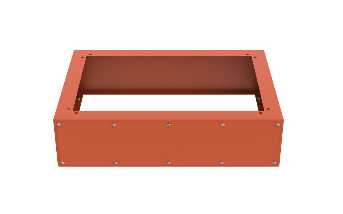 Accessory - Access Plinth for floor mounting Monarch IP 800Wx400D enclosures - steel, X15 Orange - IPPH294/RO