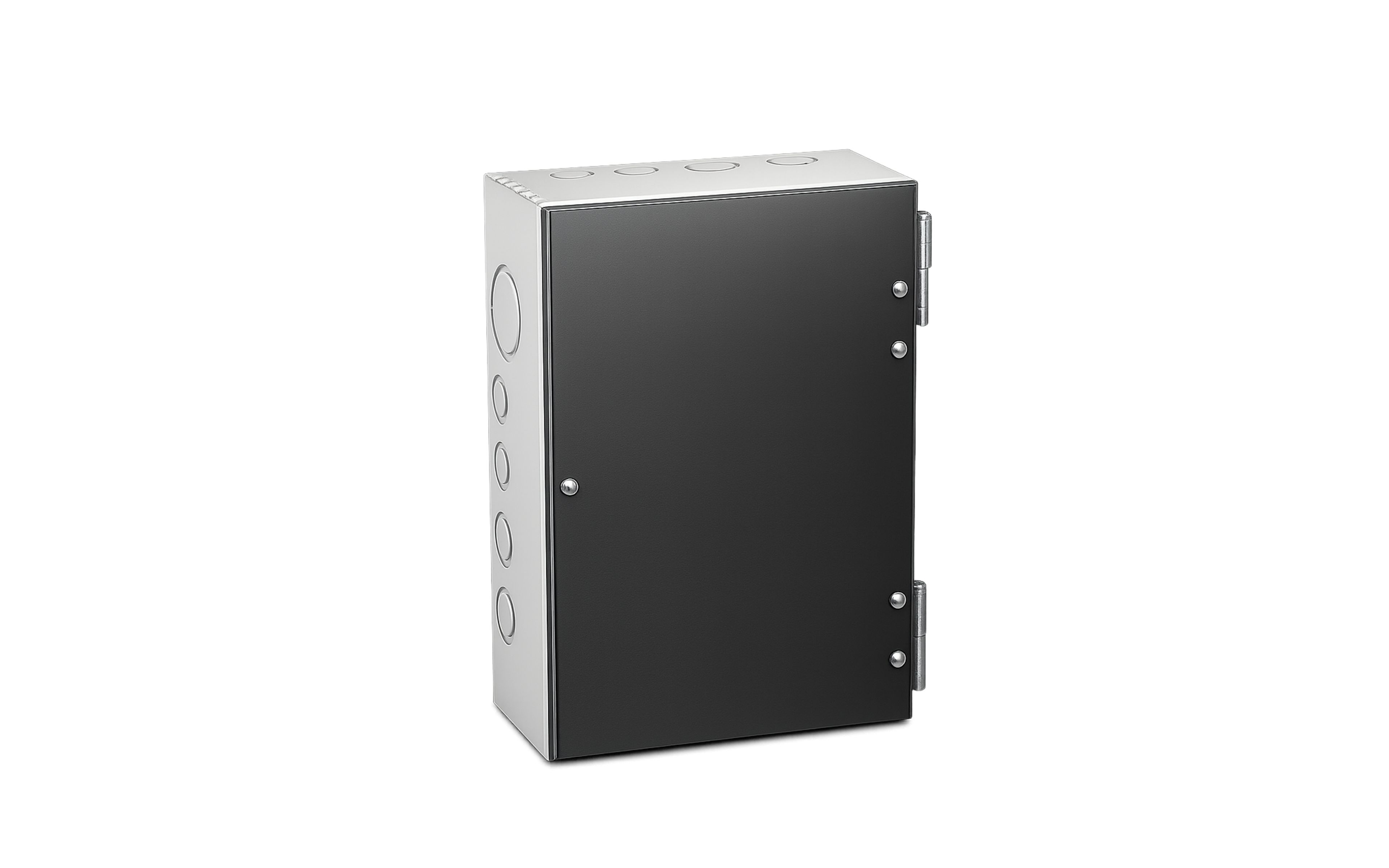 Hinged Switchboard Frames with back and panel for indoor/switchroom use - Galvanised Steel - 306Hx213Wx102D - SF1208