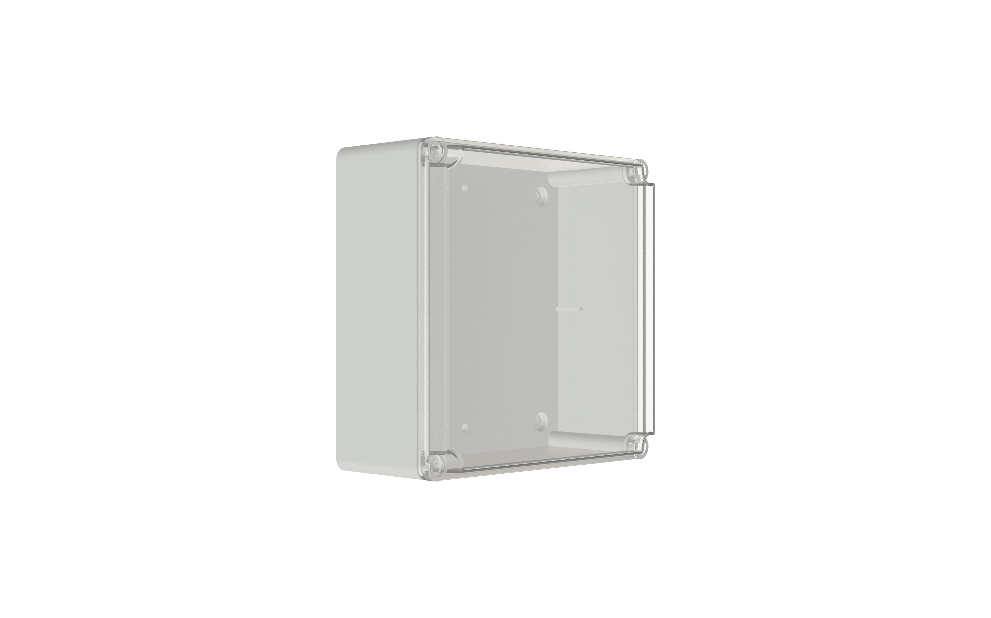 Enclosure - Polynova PJ, transparent lid - 150Hx150Wx75D - Plastic - PJ151507T