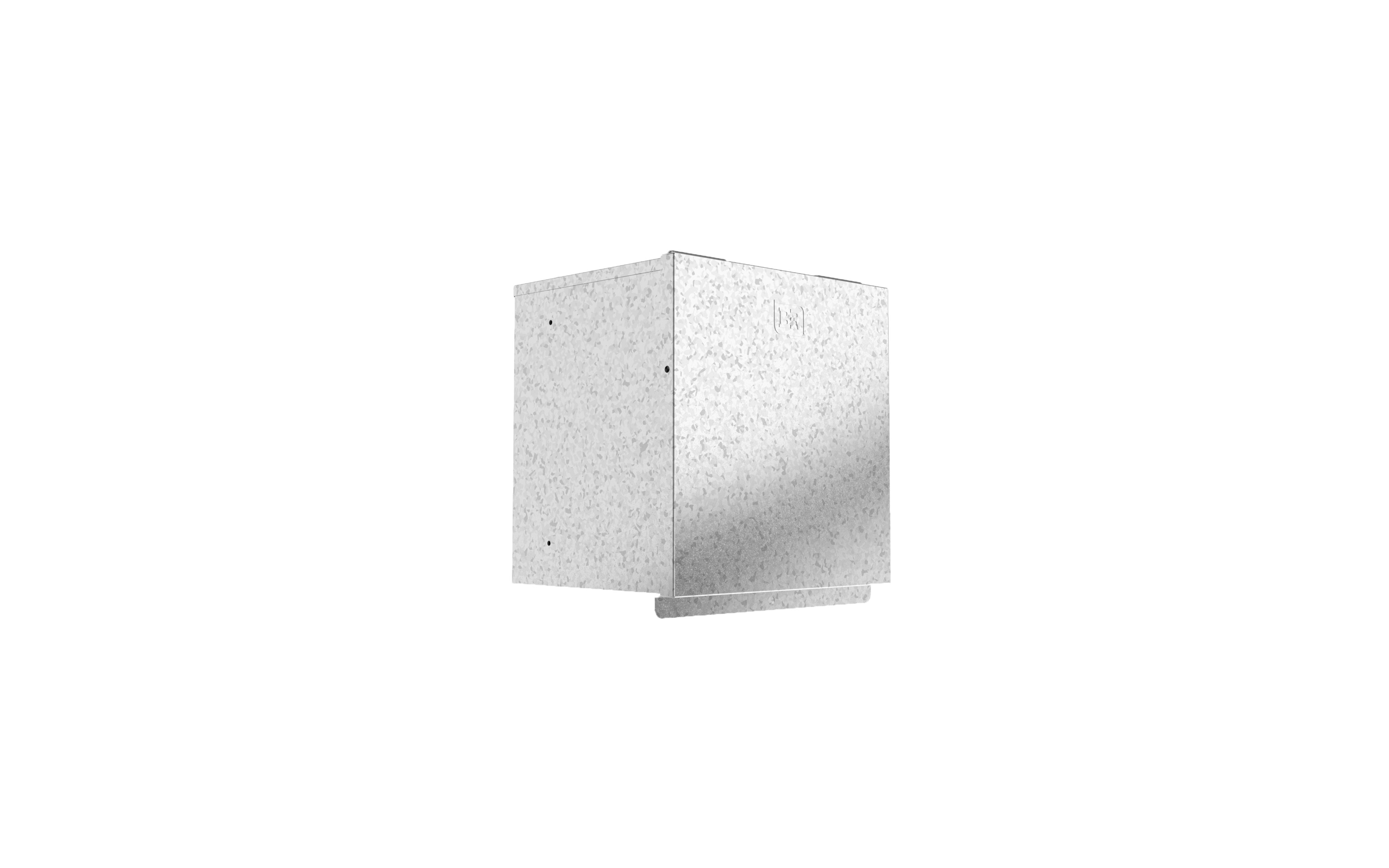 Metal Enclosures with 305H x 305W panel for general purpose use - Galvanised Steel - IP23 - 343Hx330Wx254D - TB1212/U
