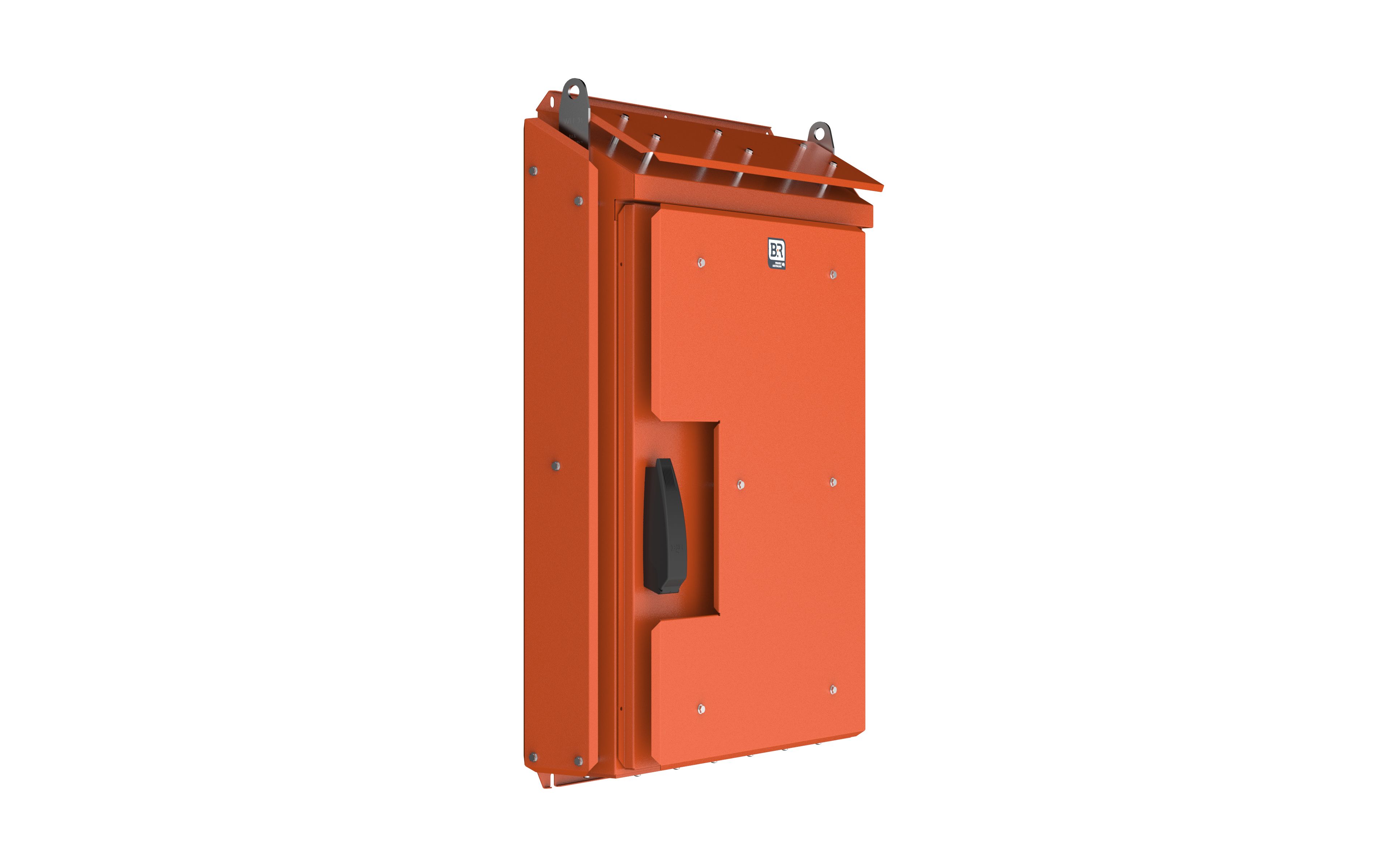 Enclosure - Pilbara SP with sunshade - 1250Hx800Wx200D - Stainless Steel, X15 Orange - SP100822/SRO/SK