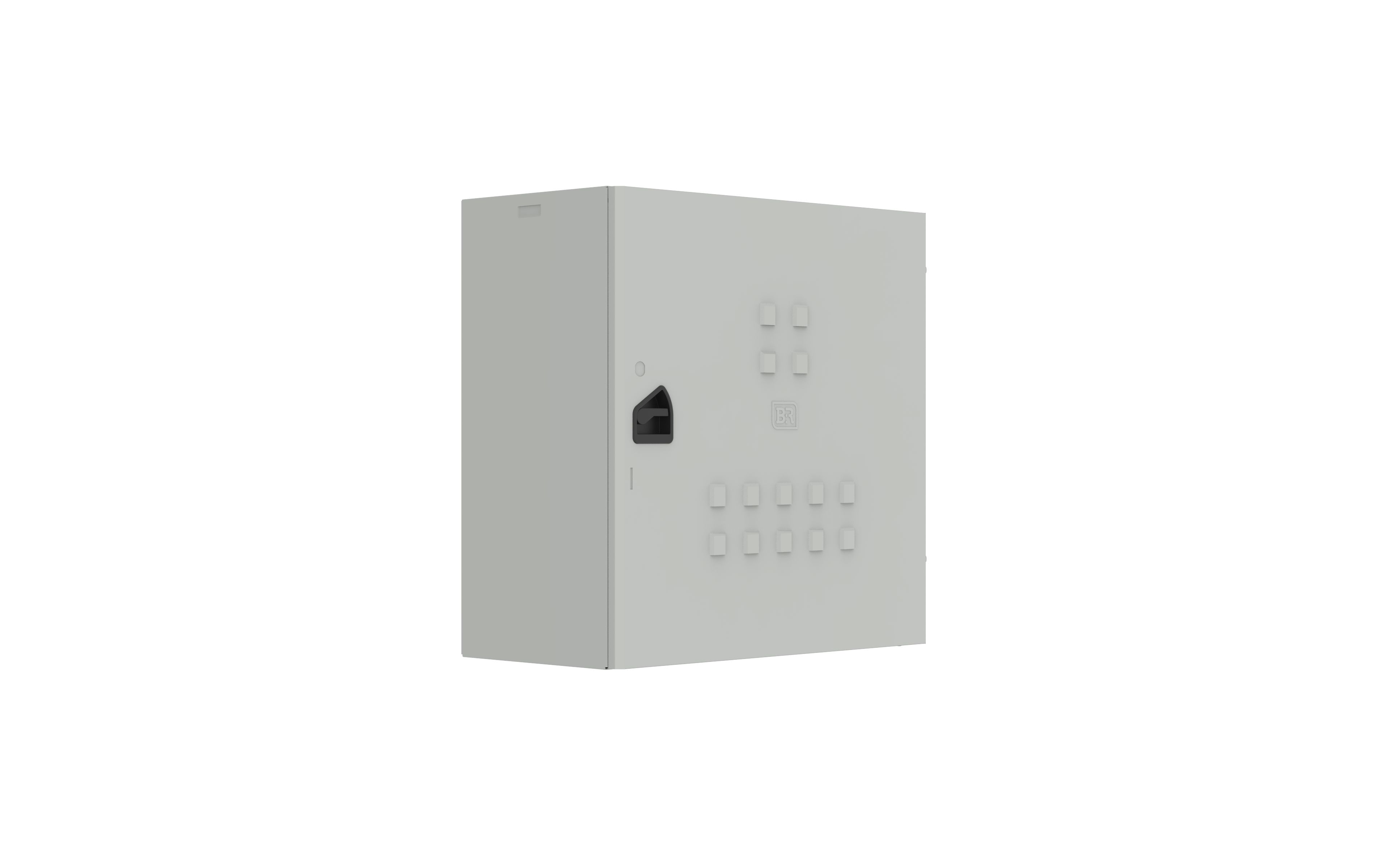 Horizon Meter Box for Queensland, single and multi-phase, concrete masonary - Galvanised Steel - IP23 - 600Hx595Wx300D - Q60