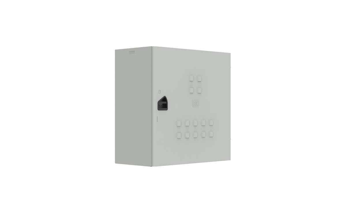 Horizon Meter Box for Queensland, single and multi-phase, concrete masonary - Galvanised Steel - IP23 - 600Hx595Wx300D - Q60