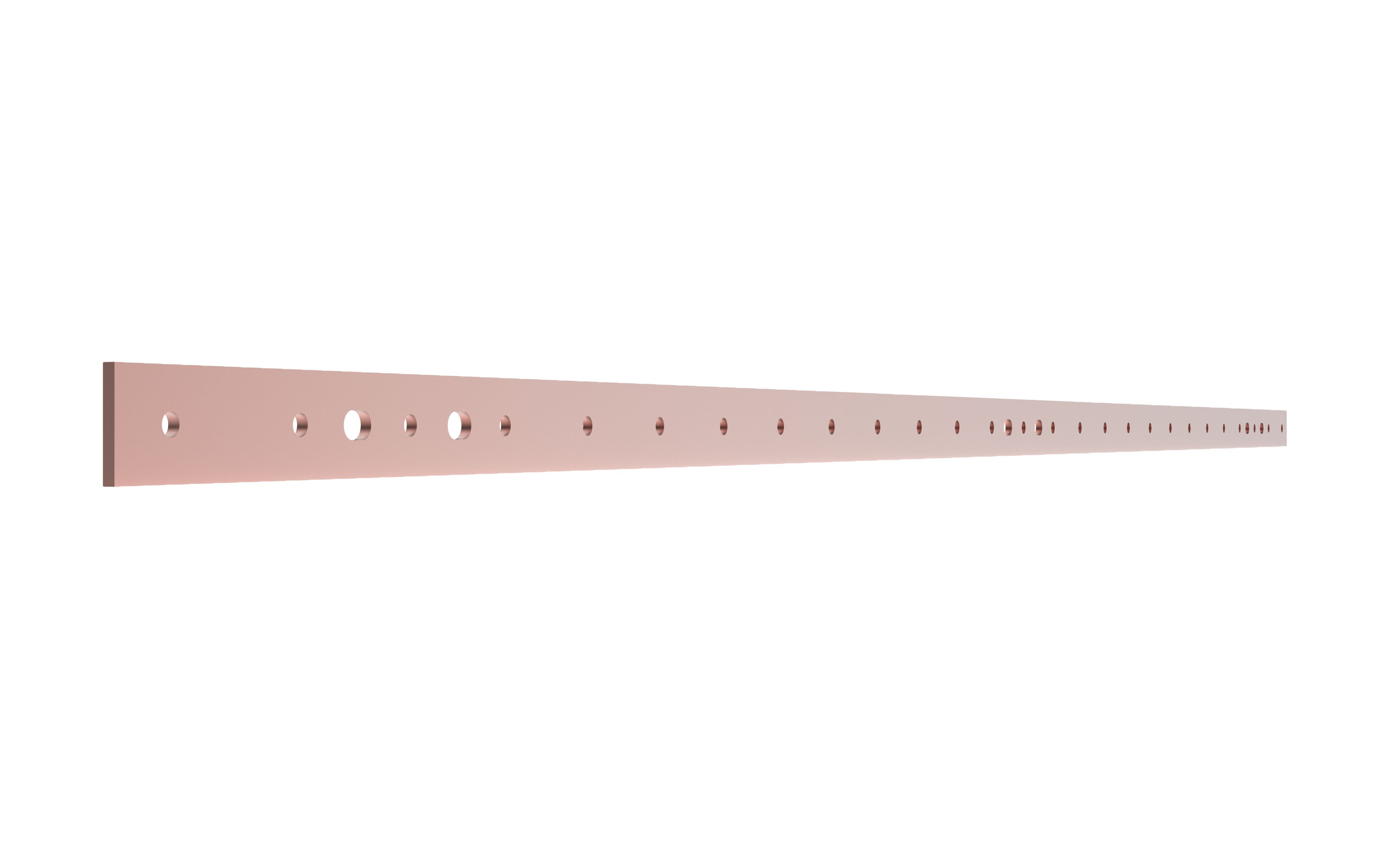 Accessory - Copper Earth Bar for 24RU Data Cabinets - ARPEB24U