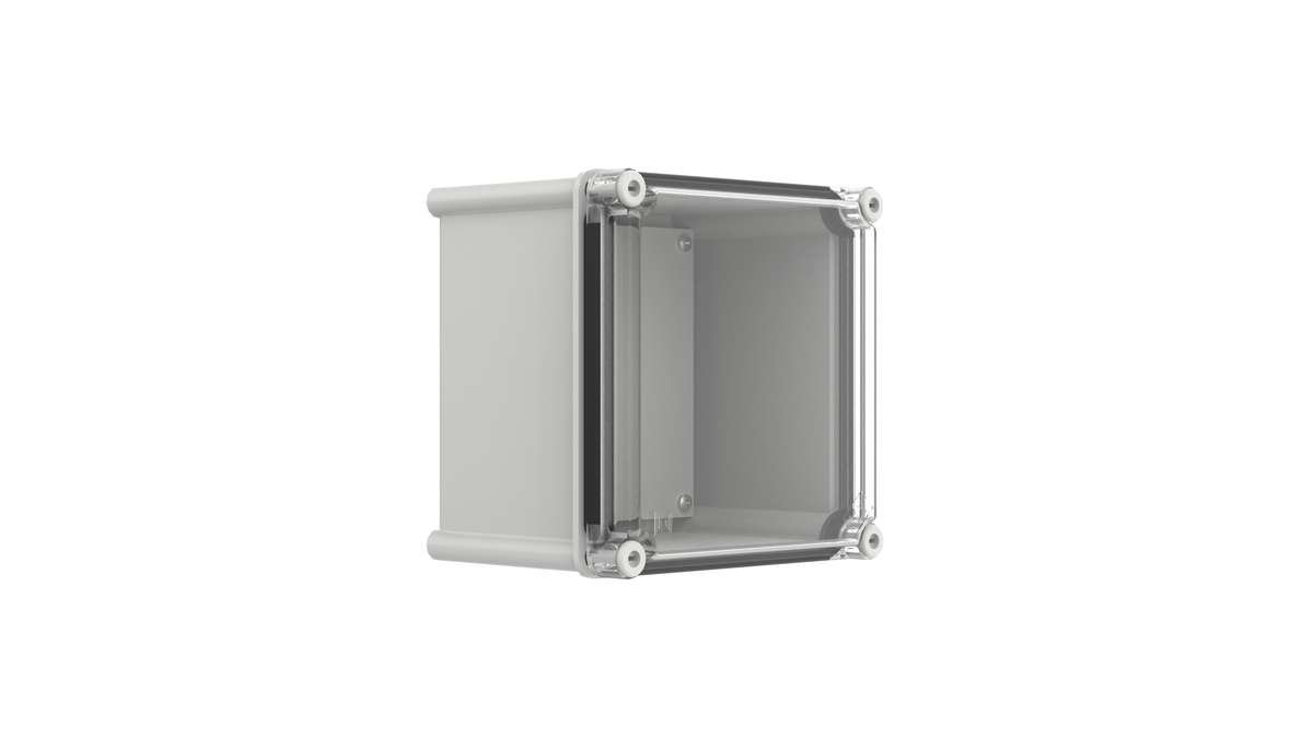 Enclosure - Polynova PC, transparent lid - 180Hx180Wx130D - Plastic - PC181813T