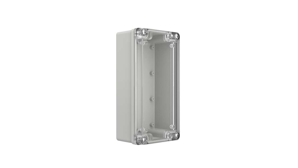 Enclosure - Polynova PS, transparent lid - 160Hx80Wx55D - Plastic - PS160805T