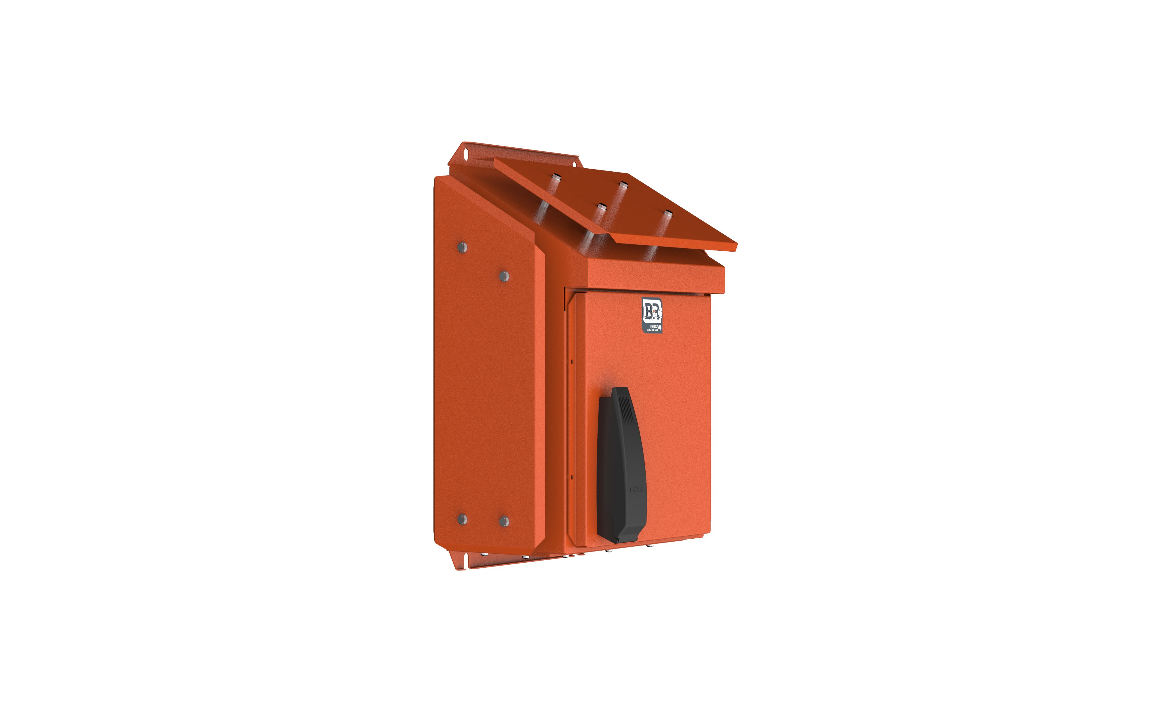 Enclosure - Pilbara SP with sunshade - 679Hx400Wx250D - Stainless Steel, X15 Orange - SP040425/SRO/SK