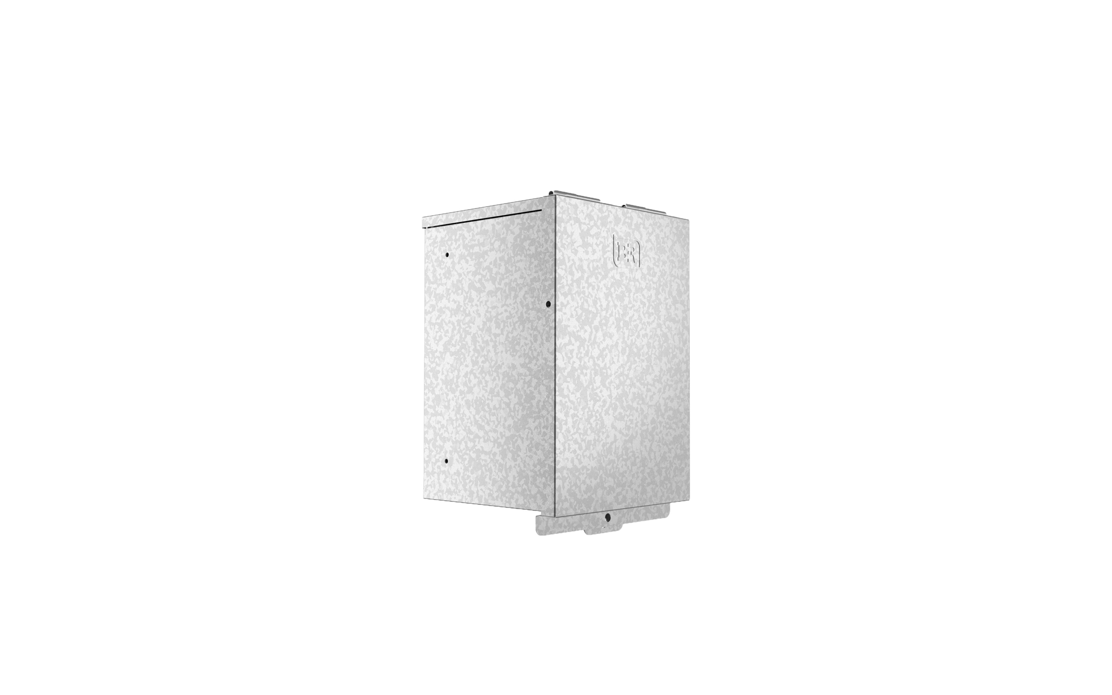 Metal Enclosures with 305H x 203W panel for general purpose use - Galvanised Steel - IP23 - 343Hx230Wx204D - TB1208/U