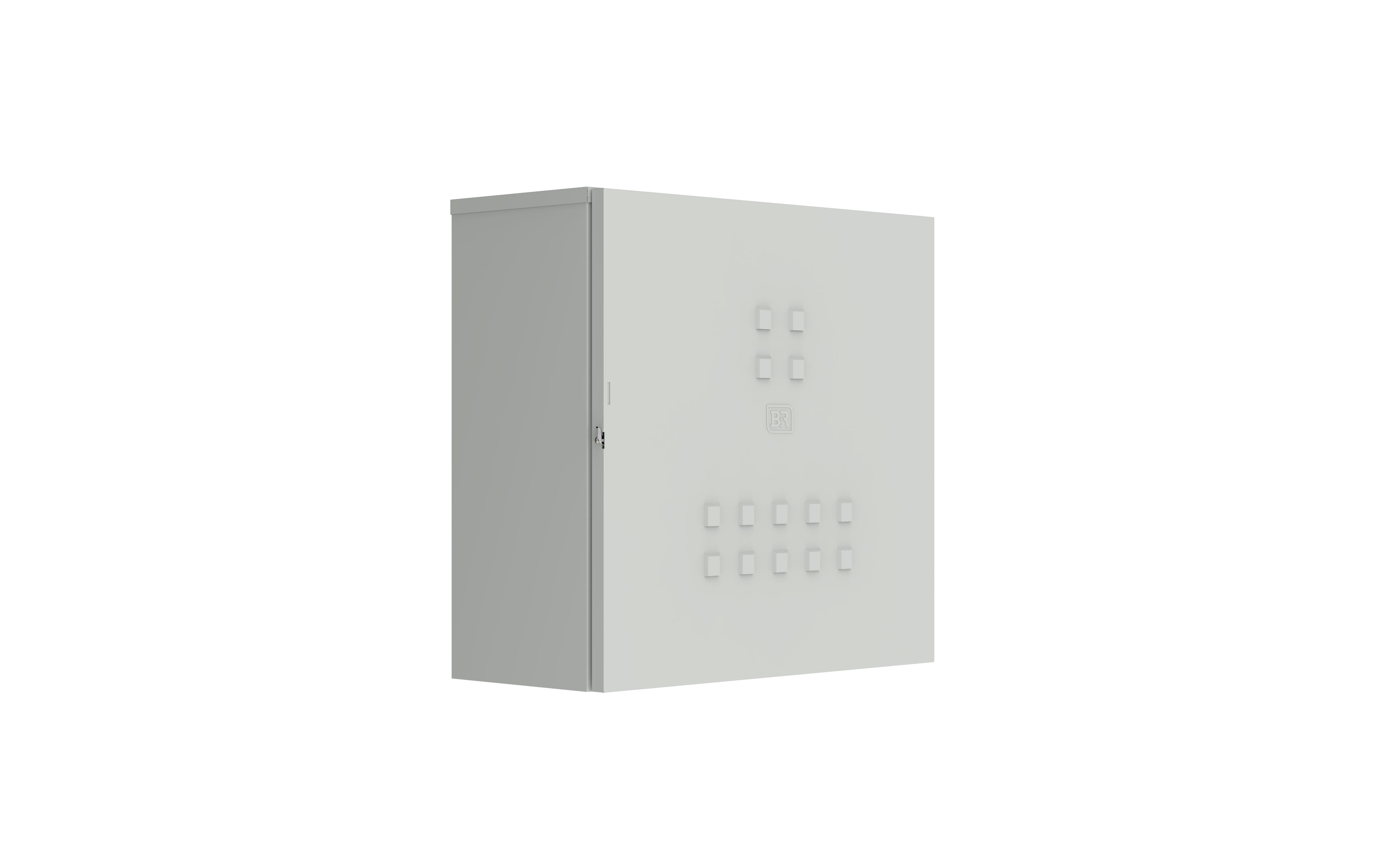 Queensland Series Metering Enclosure, three phase for meters only - Galvanised Steel - IP23 - 600Hx620Wx275D - BR3M