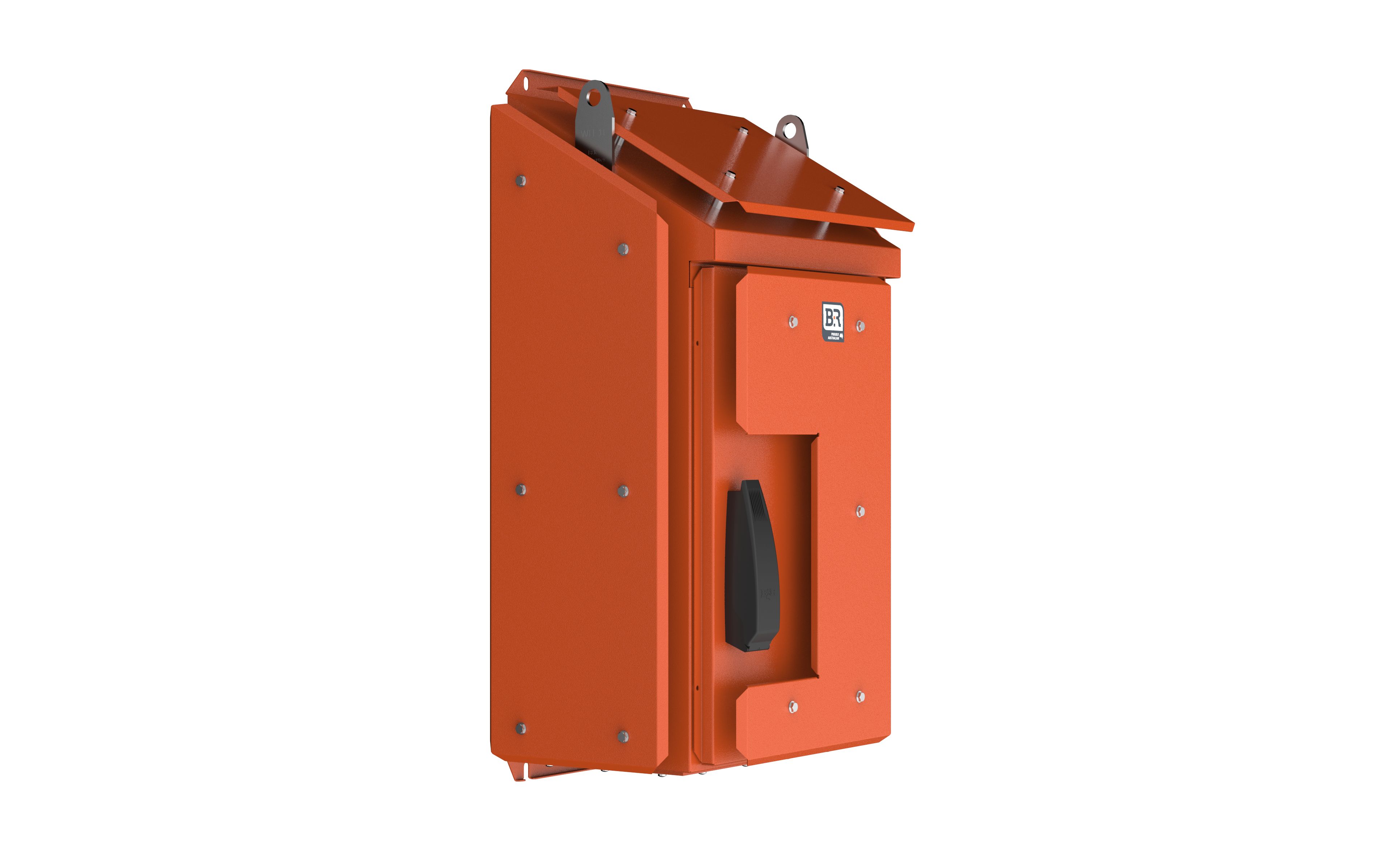 Enclosure - Pilbara SP with sunshade - 1037Hx500Wx350D - Stainless Steel, X15 Orange - SP070535/SRO/SK