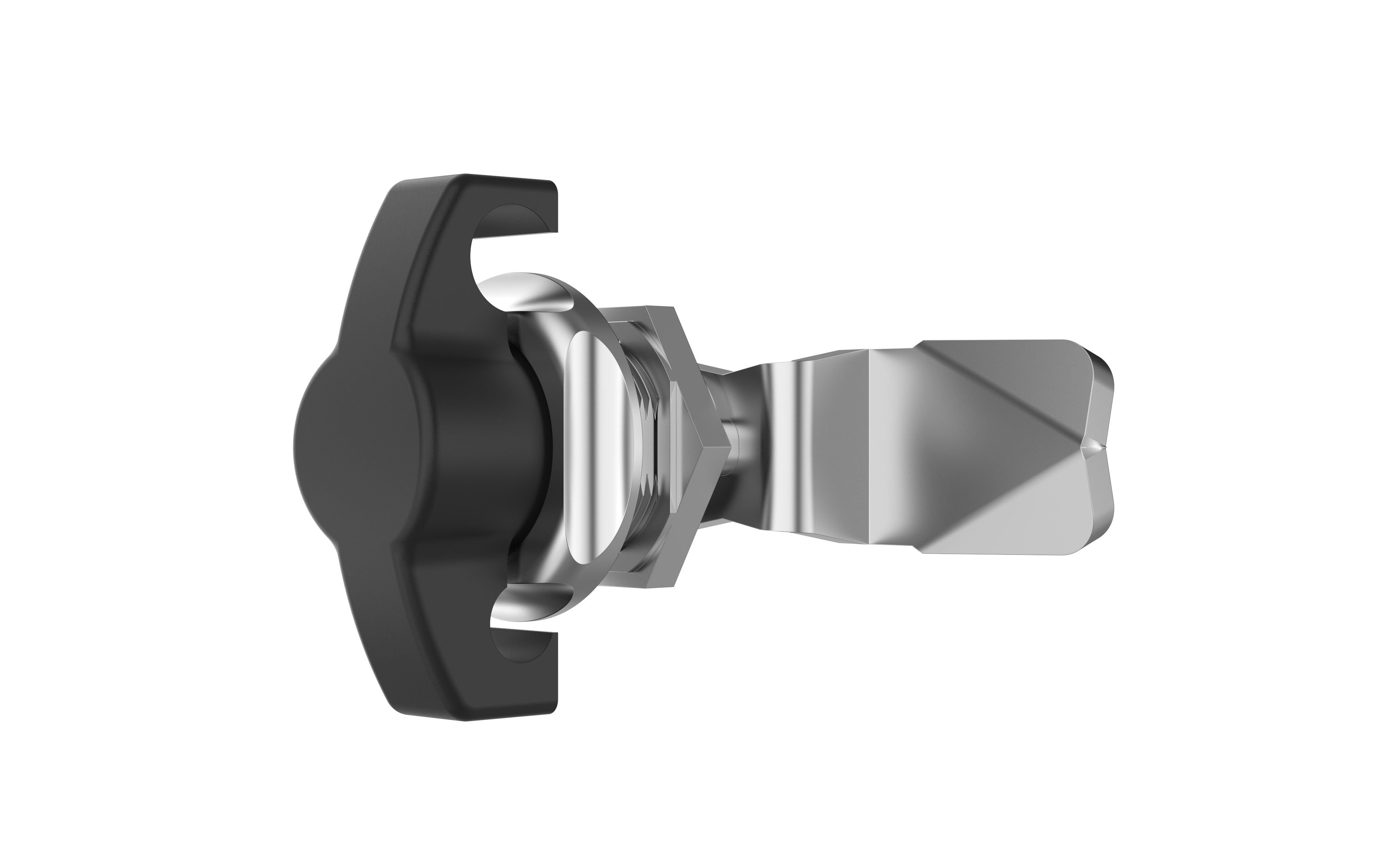 Accessory - Wing knob - padlockable - zinc plated, painted black - NI032