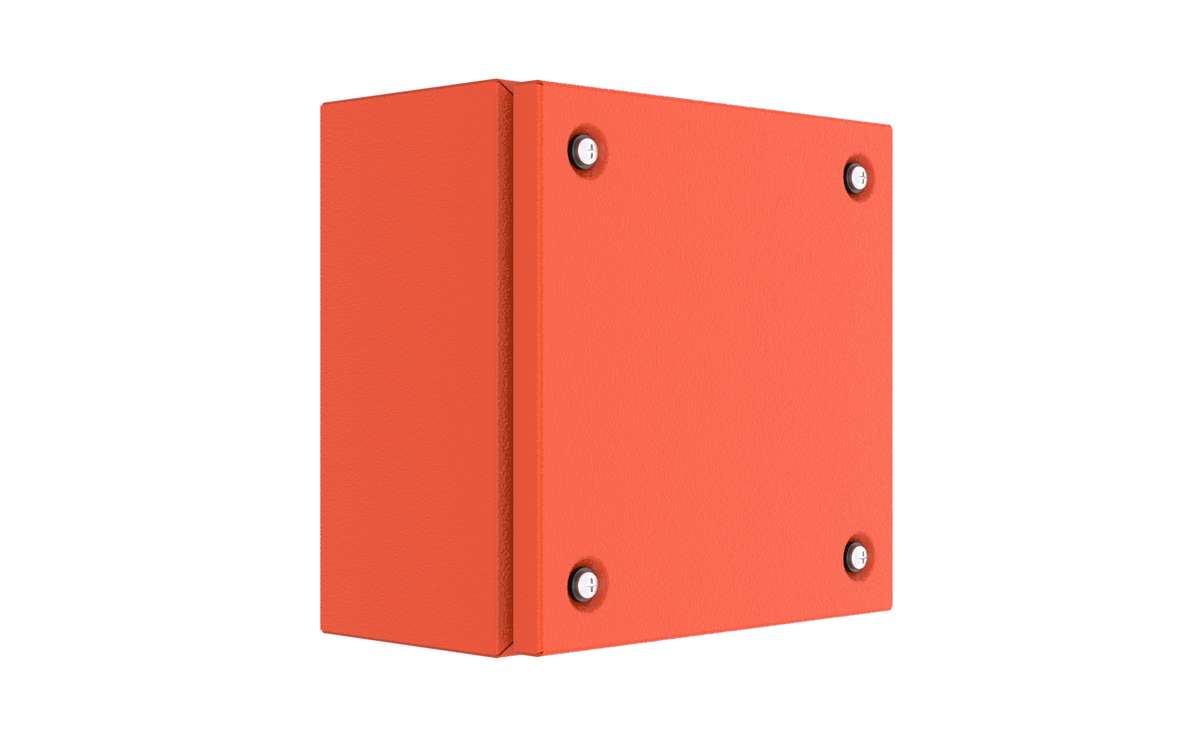 Enclosures - Connector TE - 200Hx200Wx120D - Zinc Coated Steel X15 Orange - TE2212/RO